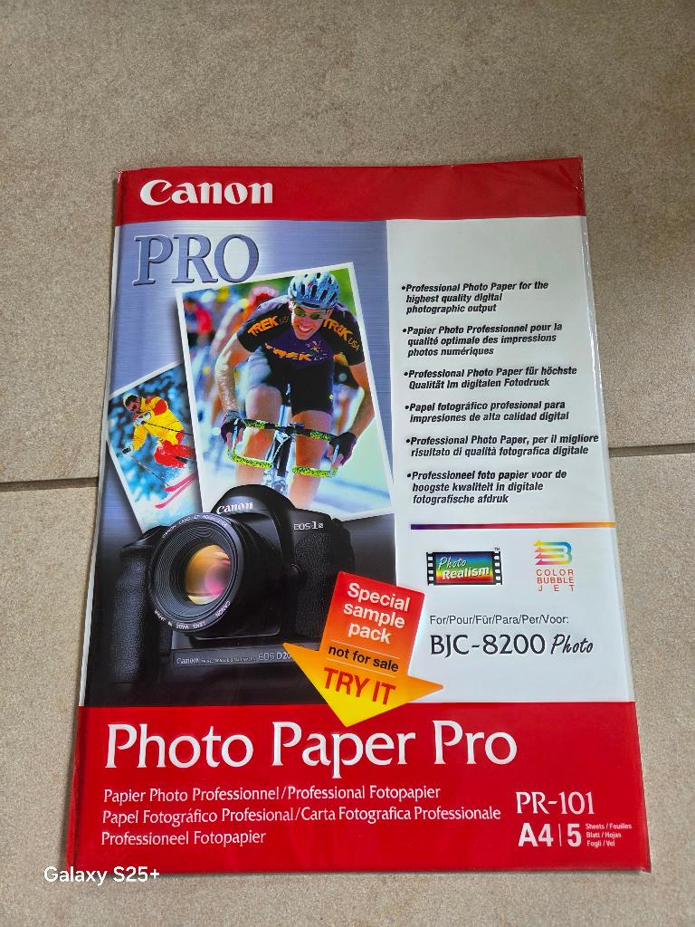 Pak van 5 Canon A4-fotopapier voor professioneel gebruik, Audio, Tv en Foto, Fotografie | Fotopapier, Satijn, Nieuw, Canon, Inkjet fotopapier