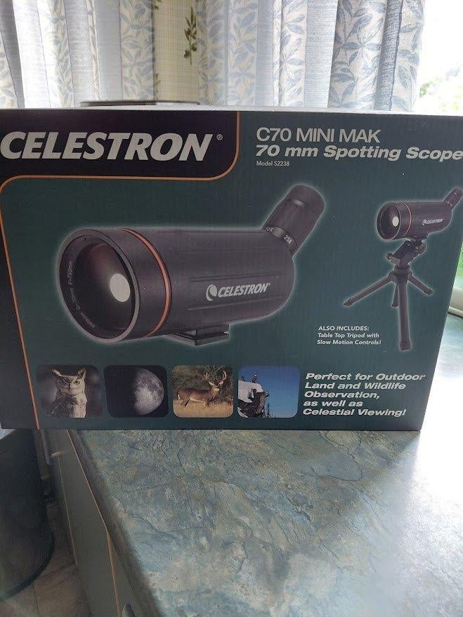 spotting scope celestron, TV, Hi-fi & Vidéo, Matériel d'optique | Télescopes, Enlèvement, Comme neuf, Télescope réfracteur (lentilles)