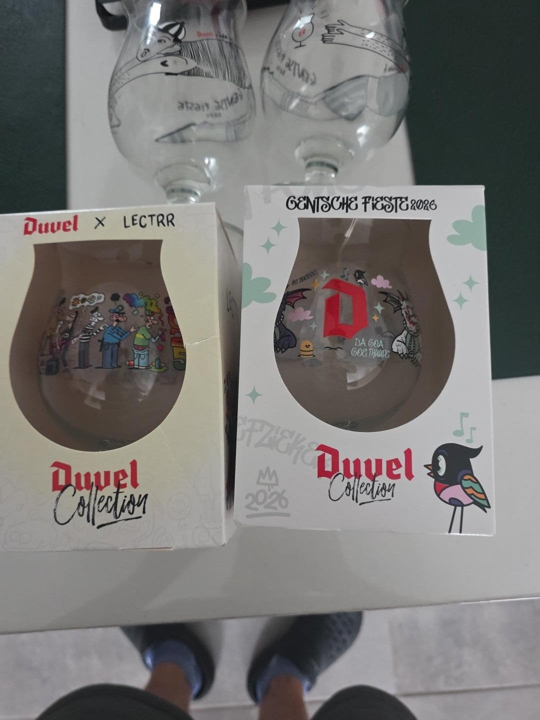 duvel glazen, Collections, Verres & Petits Verres, Enlèvement