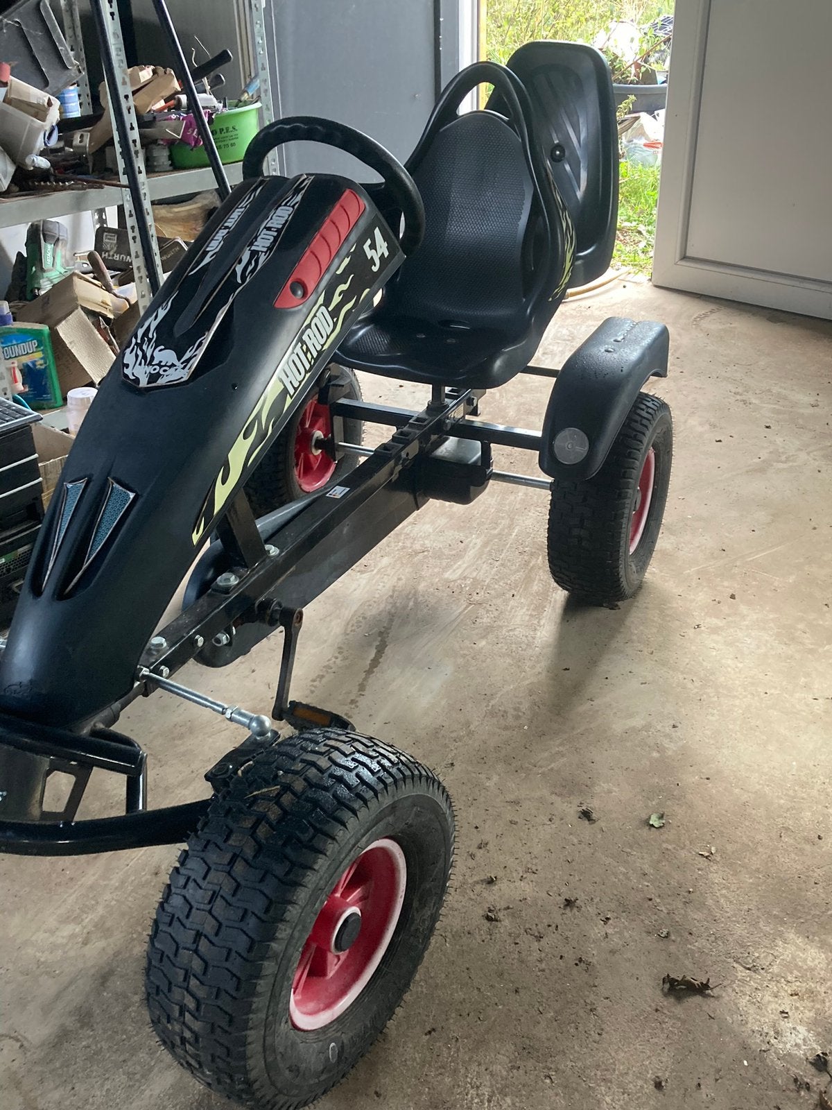 Dino gocart voor 2 personen, Ophalen, Zo goed als nieuw