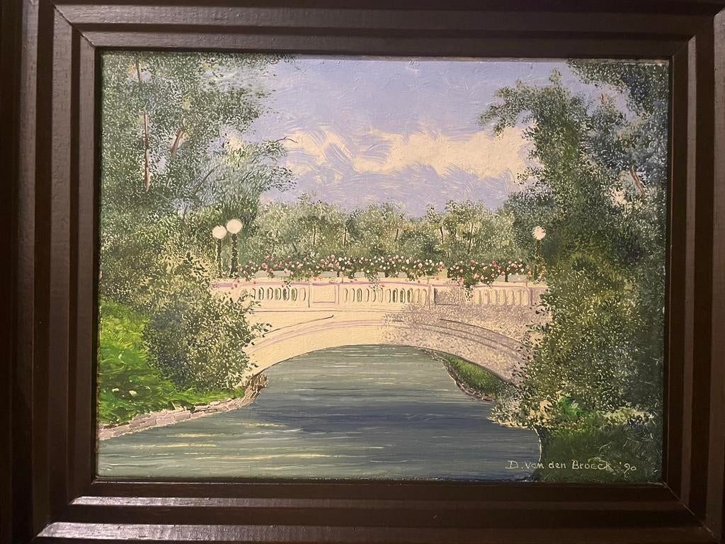 Schilderij D. Van Den Broeck, Antiek en Kunst, Ophalen