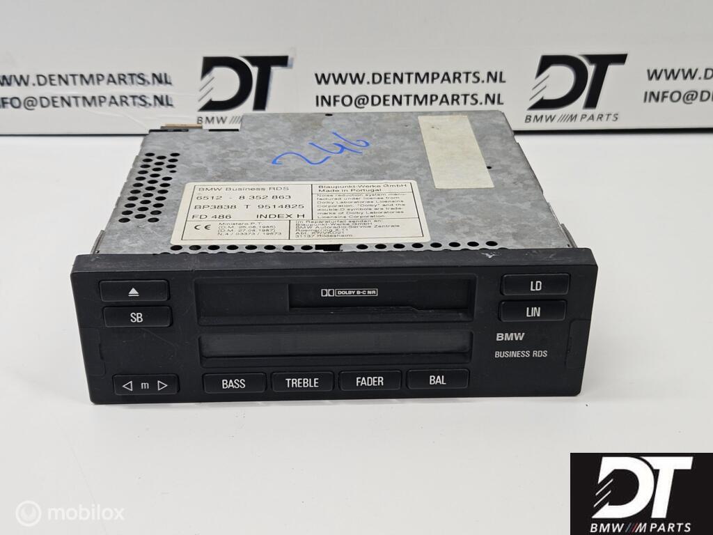 Radio BMW Business RDS 7-serie E38 65128352863, Autos : Pièces & Accessoires, Électronique & Câbles, BMW, Utilisé, Enlèvement ou Envoi
