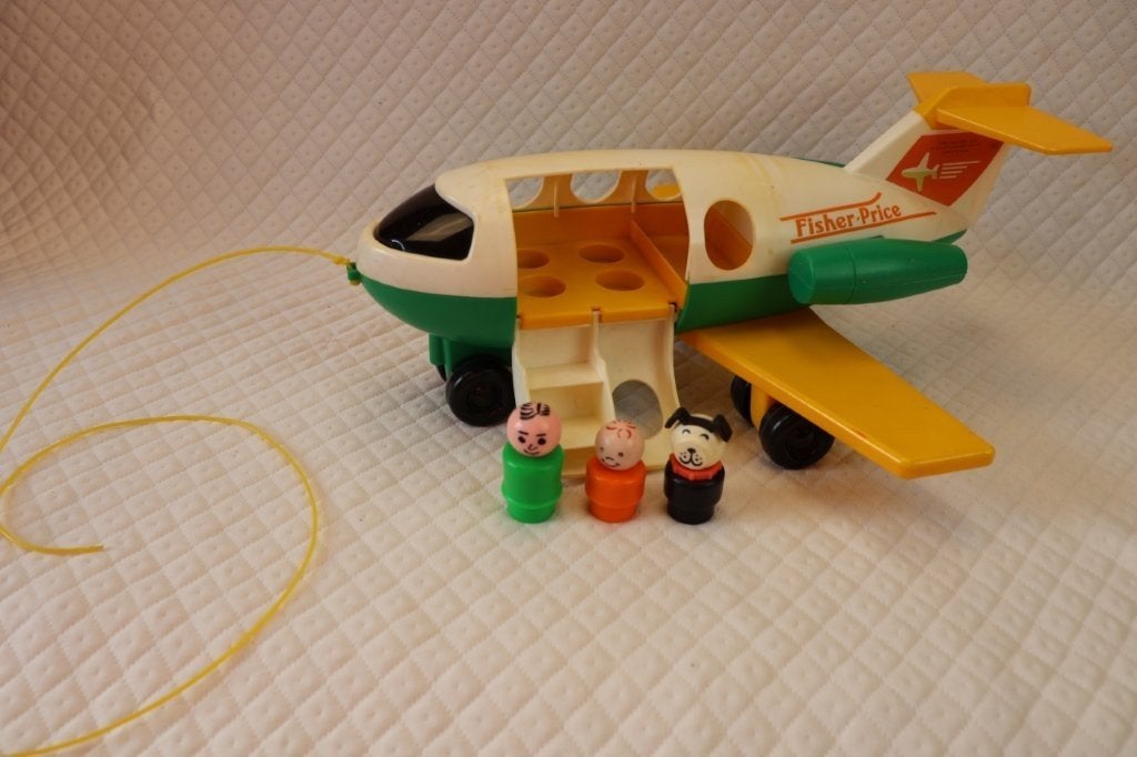 Fisher price original little people - vintage - vliegtuig, Ophalen of Verzenden