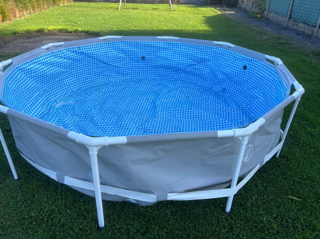 Intex zwembad 305x80. zandfilter+lader+zeil+noppenfolie, Ophalen, Gebruikt, Minder dan 80 cm, Rond