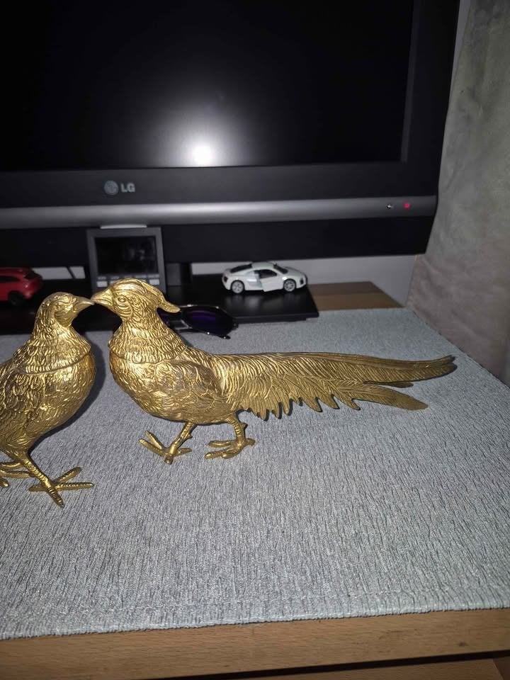 couple de faisans déco, Enlèvement, Utilisé, Oiseaux, Statue ou Figurine