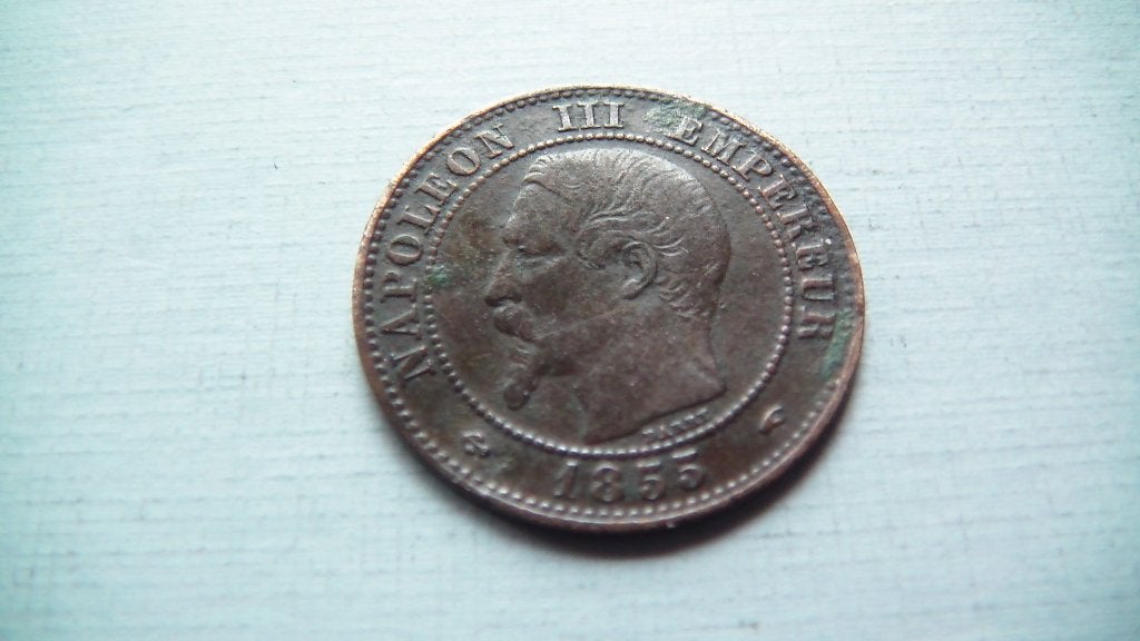 france 2 centimes 1855 A ancre, Enlèvement, France