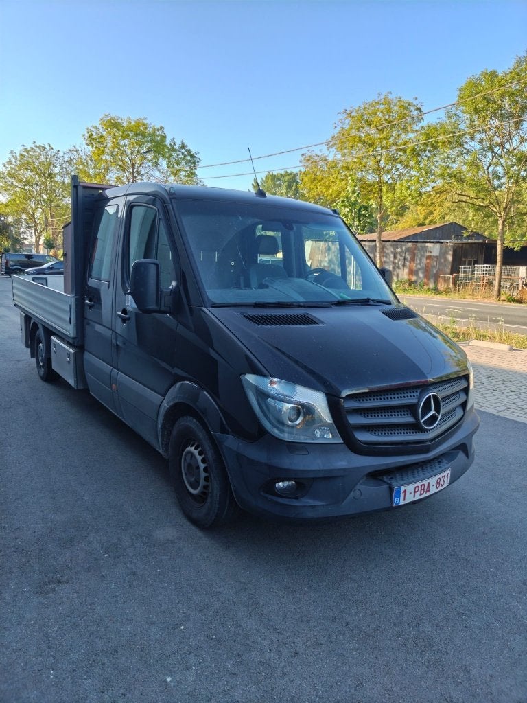 Mercedes sprinter open laadbak 363 te koop, Auto's, 4 deurs, Achterwielaandrijving, Alcantara, Zwart