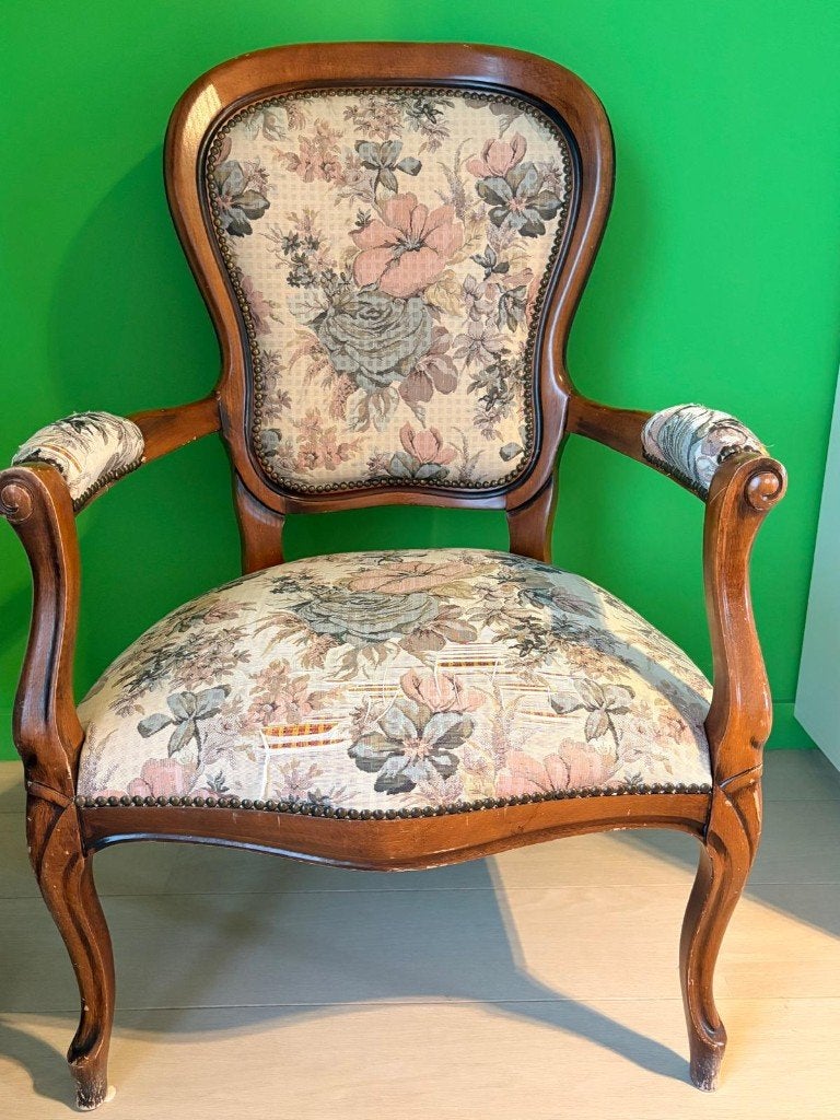 Chaise de style Louis XV (rococo), Barok, Brun, Enlèvement, Utilisé