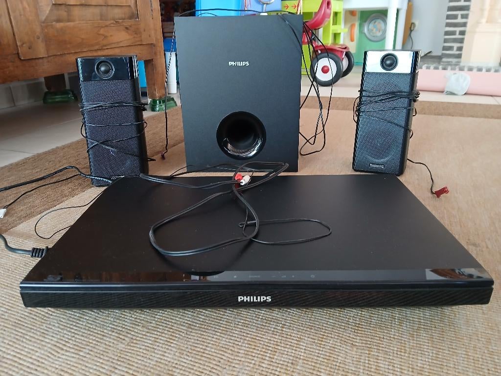 Surround systeem Philips, Audio, Tv en Foto, Home Cinema-sets, Ophalen, Zo goed als nieuw, Philips, Dvd-speler