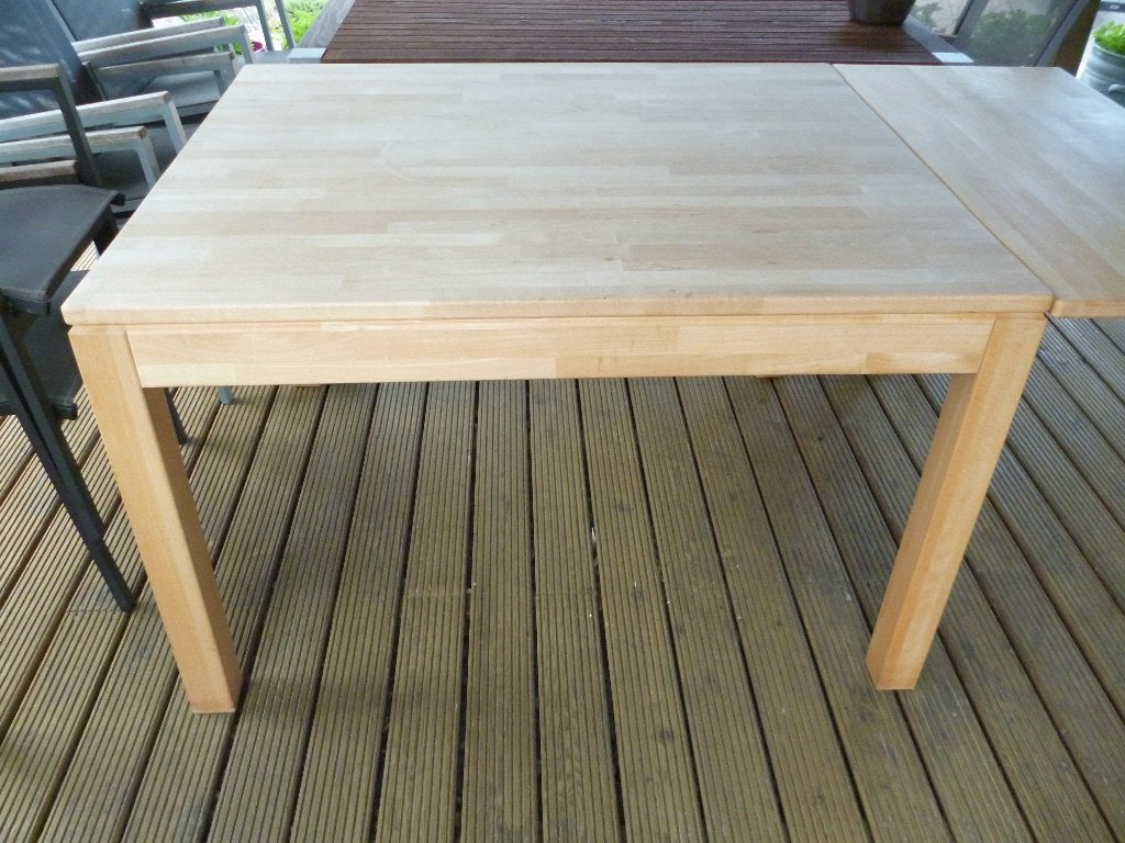volle houten tafel, Huis en Inrichting, Tafels | Eettafels, Ophalen, 100 tot 150 cm, 50 tot 100 cm, Zo goed als nieuw
