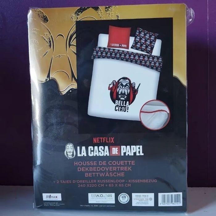 La Casa De Papel : Parure de lit Bella Ciao 240X220cm, Maison & Meubles, Neuf, La Casa De Papel, Housse de couette, ...