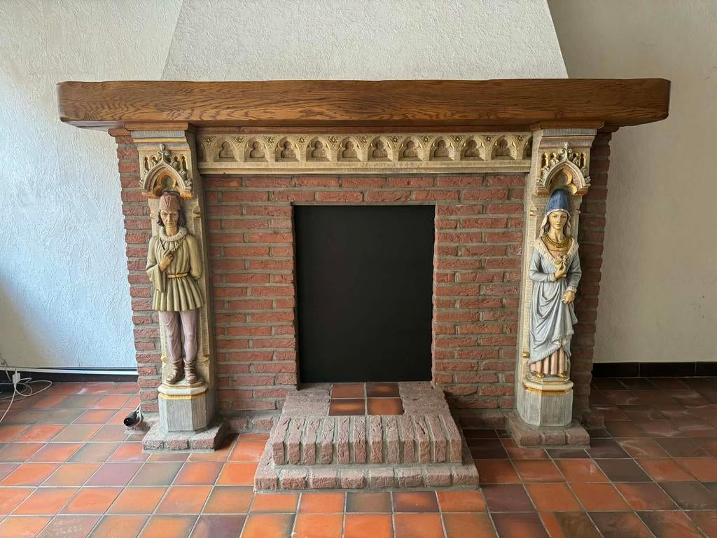 Schouwmantel, Huis en Inrichting, Haarden, Ophalen, Zo goed als nieuw