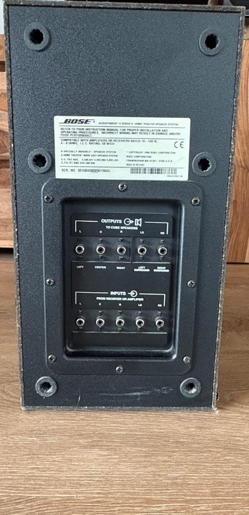 Bose Acoustimass 6 Subwoofer + Onkyo TX-SR307 Versterker, Audio, Tv en Foto, Professionele apparaten, Ophalen, Gebruikt, Audio
