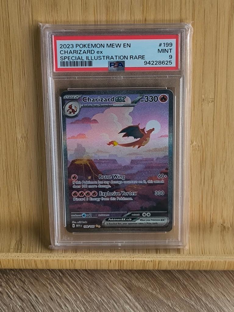 Charizard ex #199 PSA 9, Enlèvement