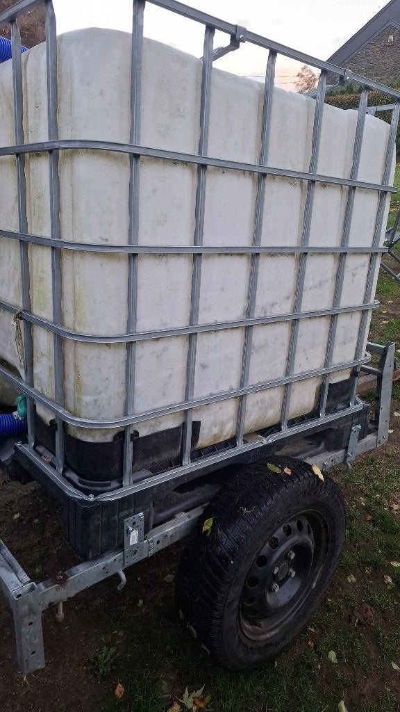 Cuve a eau  1000l, Enlèvement