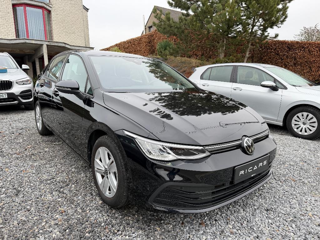 VW Golf 8 2.0TDi DSG camera Carplay Airco Carnet GARANTIE 1J, Testrit aan huis, Stof, Zwart, 5 deurs