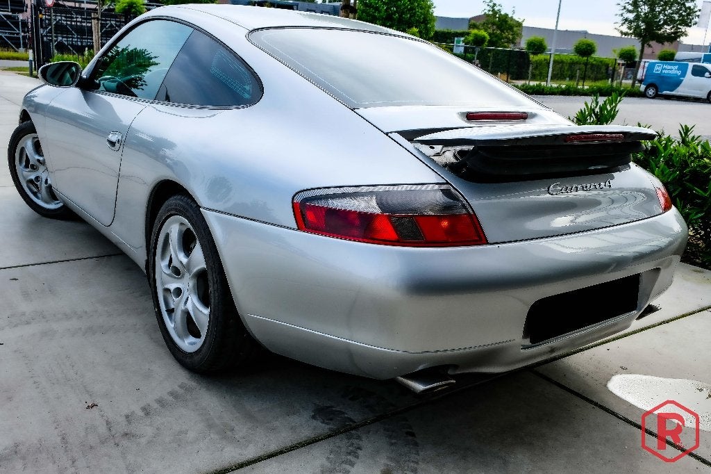 Porsche 911 996 Carrera 4 Historiek Tiptronic, Auto's, Porsche, 4 zetels, Zwart, Leder, Bedrijf