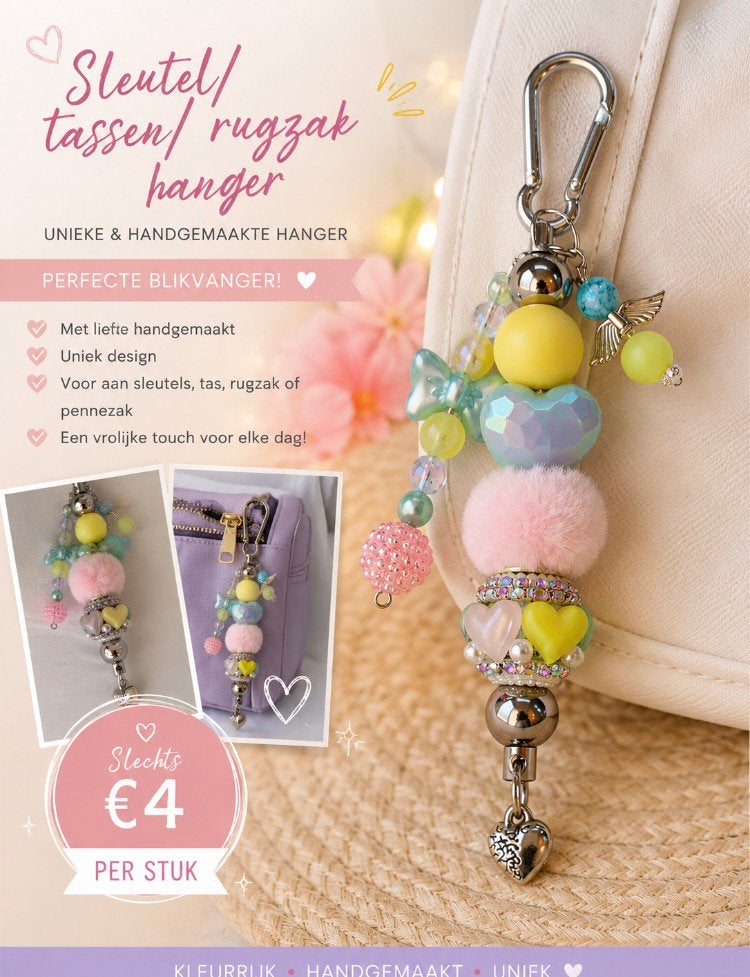 Sleutel… hanger pastel, Handtassen en Accessoires, Overige Accessoires, Ophalen, Zo goed als nieuw