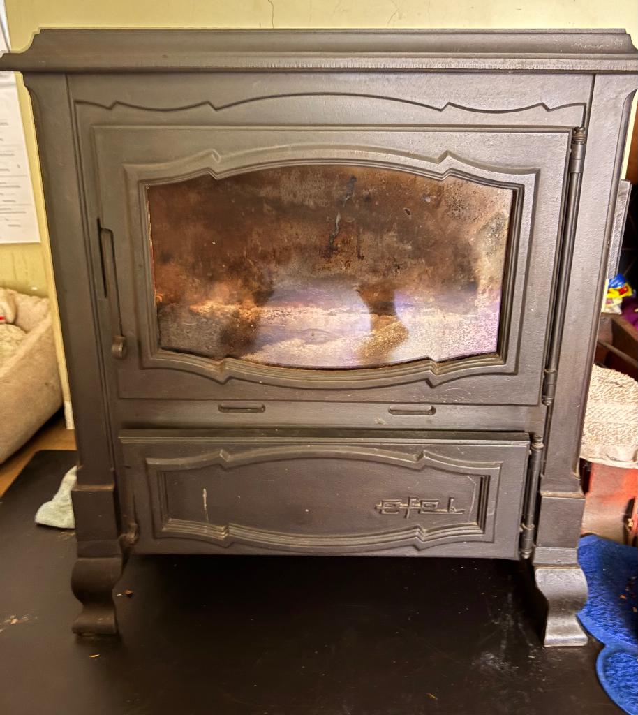 Efel  kachel, Ophalen, Zo goed als nieuw, Vrijstaand, Allesbrander