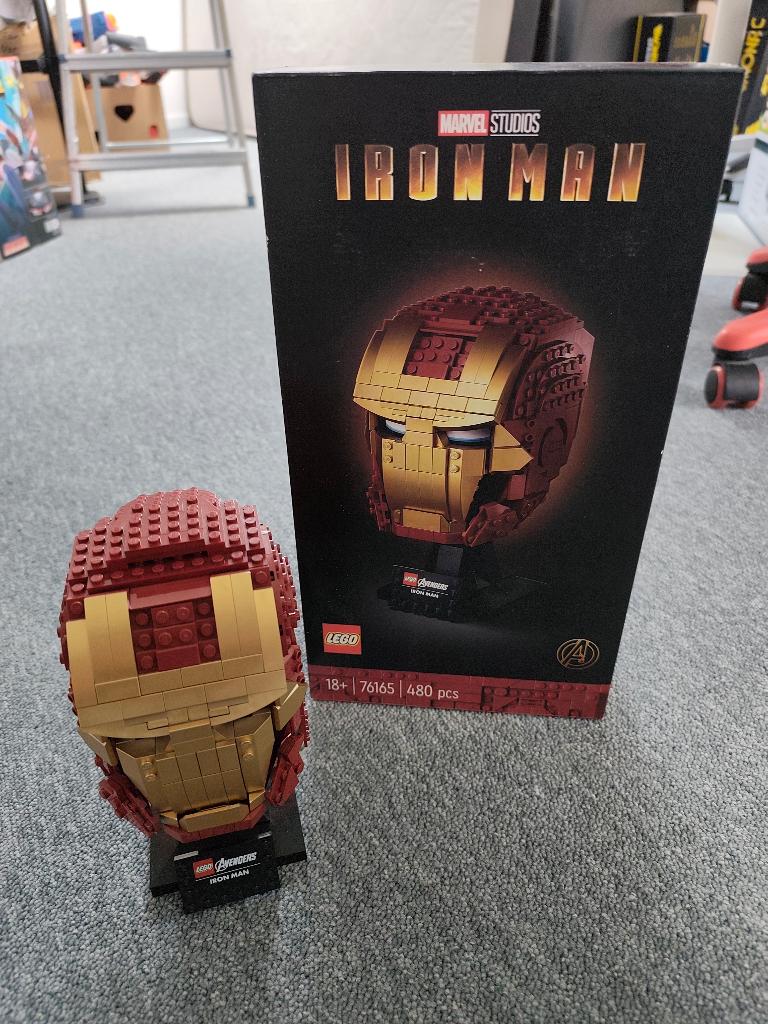 Lego iron man casque 76165, Ophalen, Compleet, Marvel, Lego