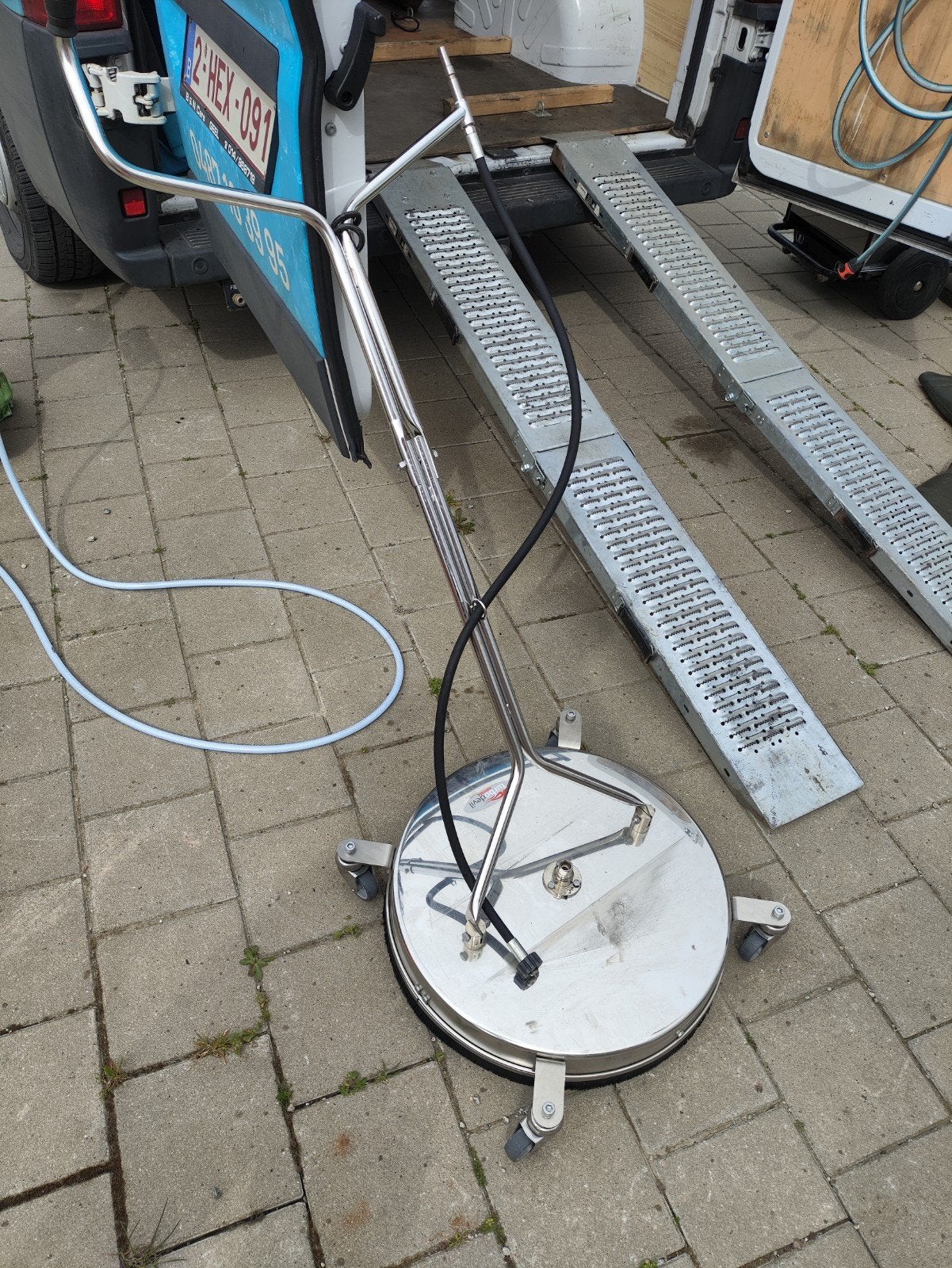 Terrasreiniger 520mm, Ophalen