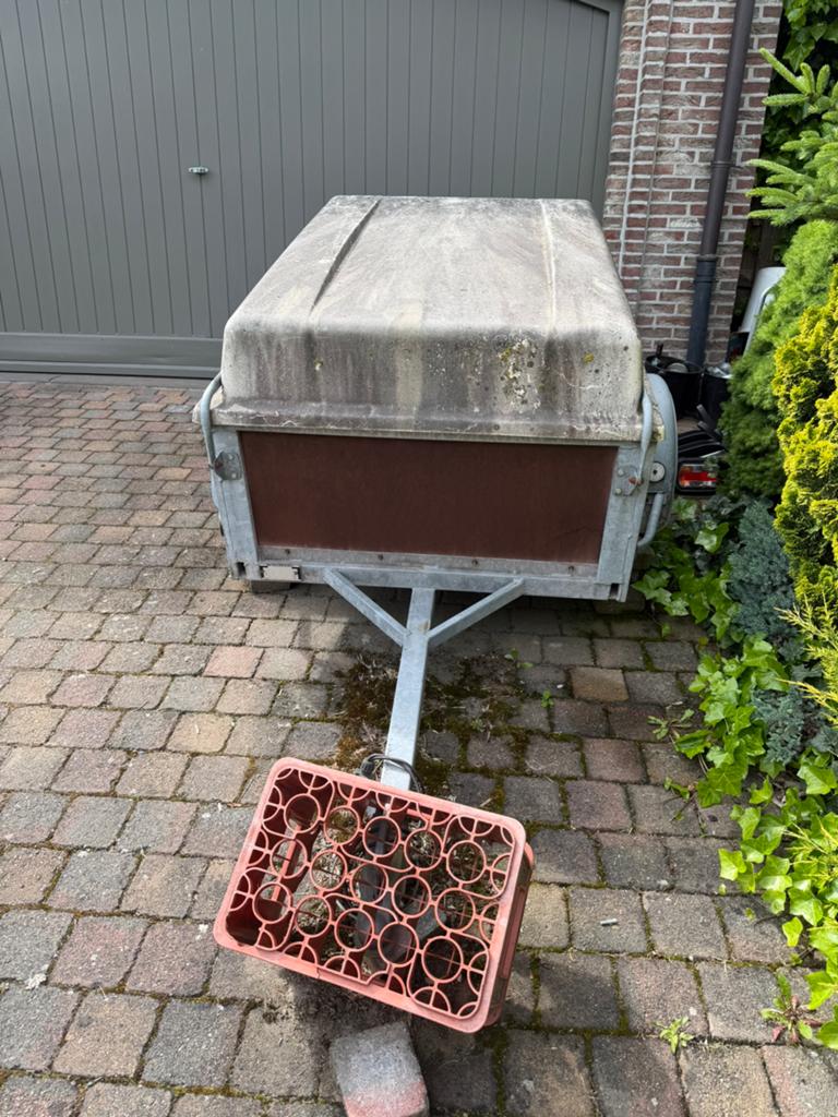 Remorque, Fietsen en Brommers, Fietsaccessoires | Aanhangwagens en Karren, Ophalen, Gebruikt, Vering, 80 kg of meer