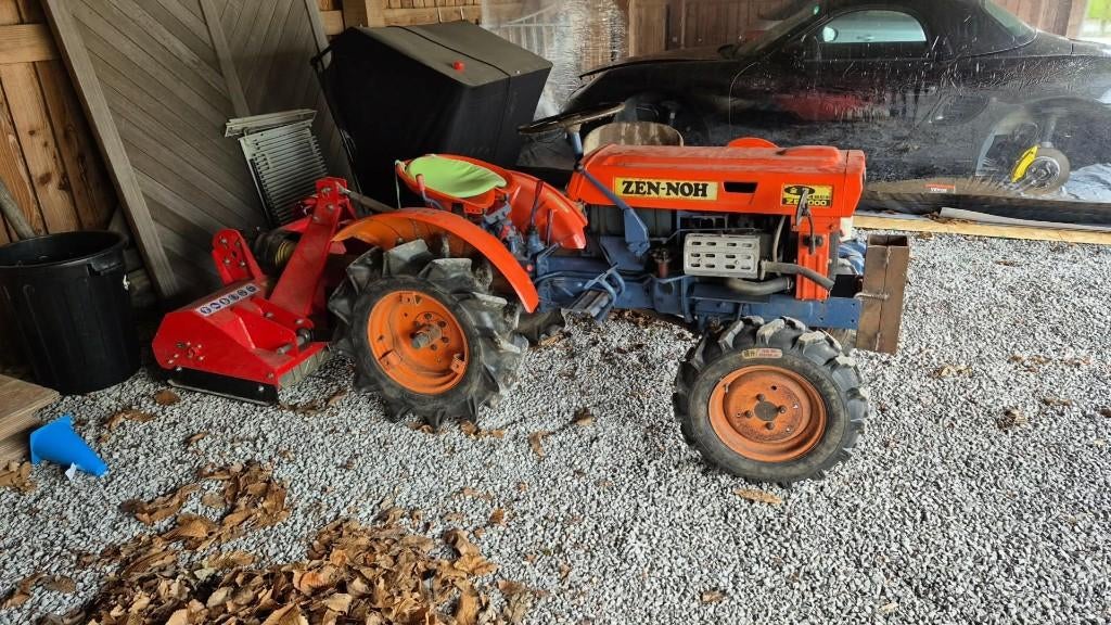 KUBOTA, tracteur tondeuse à fléaux et motoculteur, Ophalen, Cirkelmaaier, Gebruikt, Versnellingen