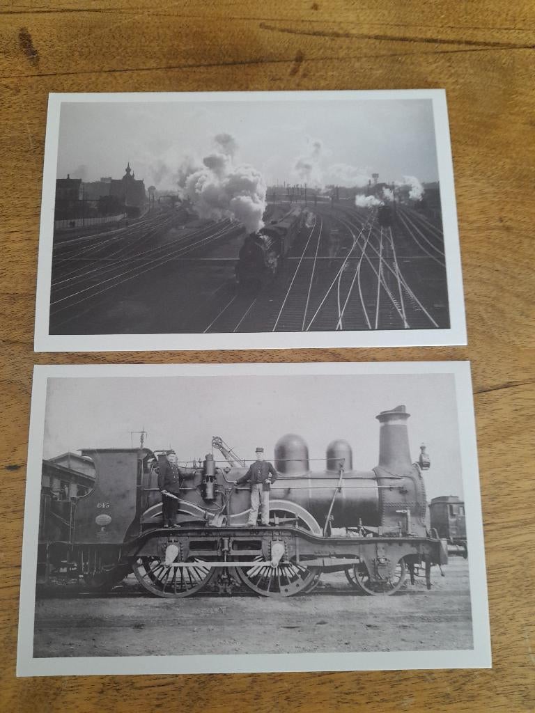 2 fotokaarten trainworld collectie nmbs, Ophalen of Verzenden, Nieuw, Trein, Kaart of Prent