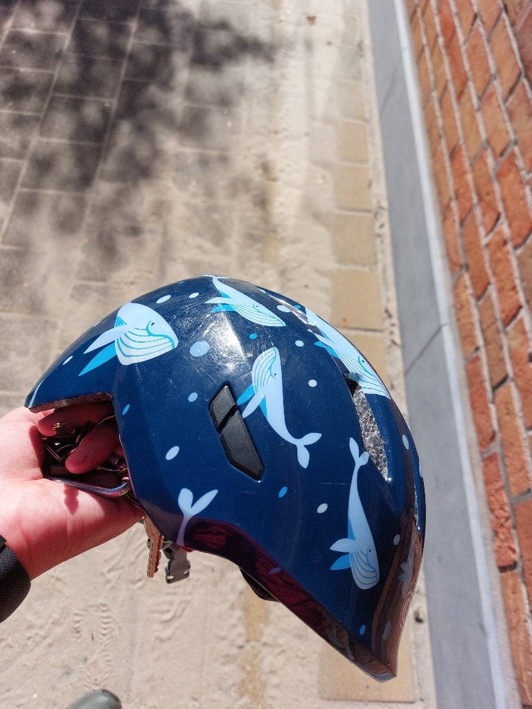 Abus kinderfietshelm, Fietsen en Brommers, Ophalen, Gebruikt, Jongen of Meisje, Overige maten