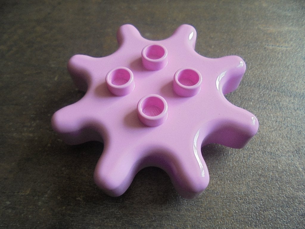 Lego Duplo Gear 4x4 with 8 Tooth (zie foto's) 2, Ophalen of Verzenden, Gebruikt, Losse stenen, Duplo