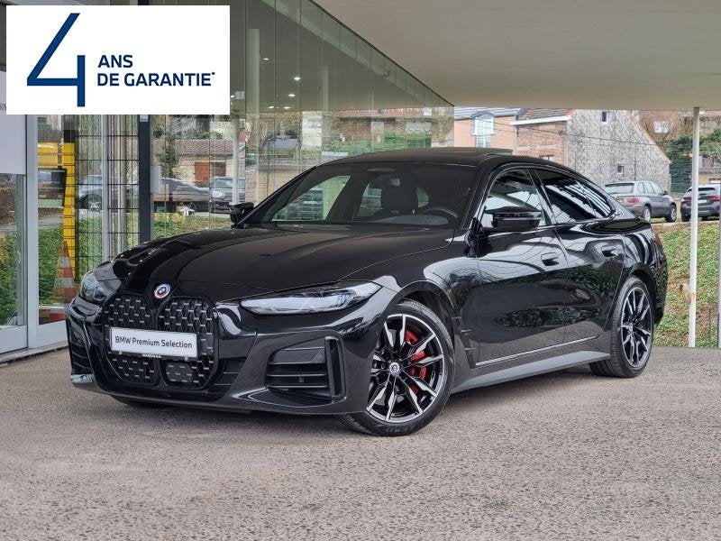 BMW Serie 4 440 Grand coupé m sport, Automaat, Lederen bekleding, Zwart, 4 Reeks