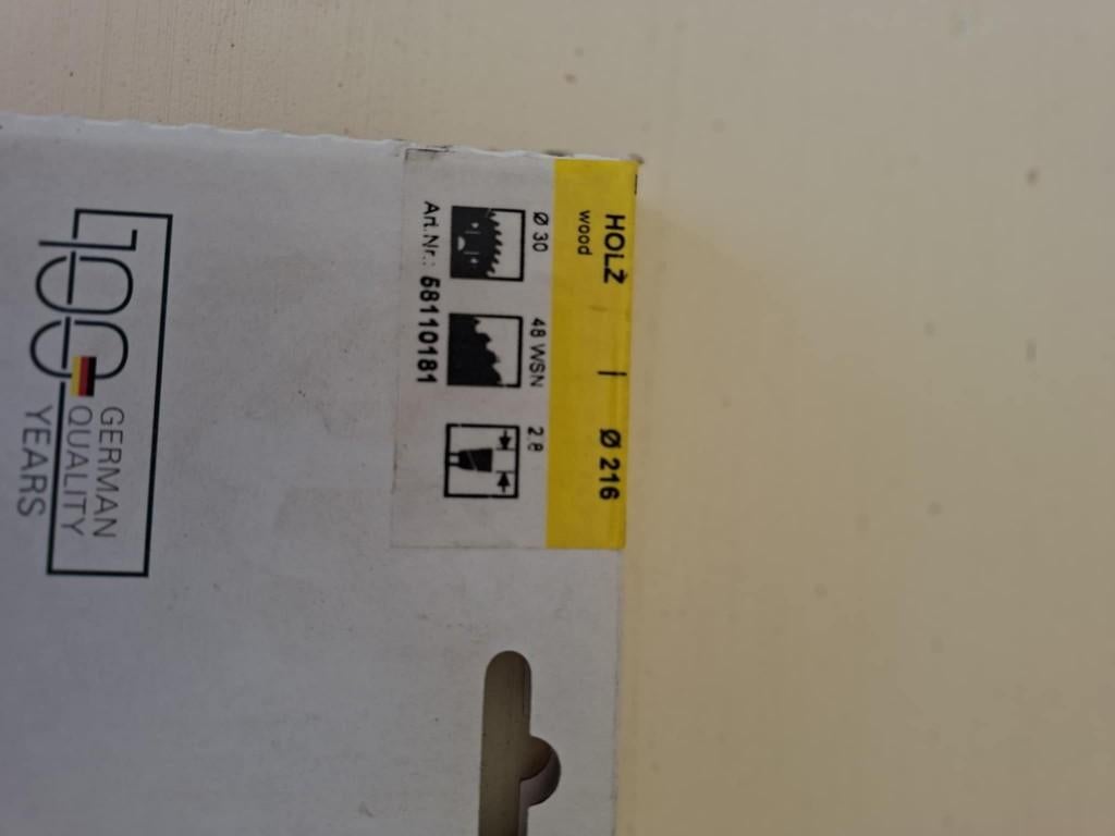 lame de scie, Enlèvement, Neuf