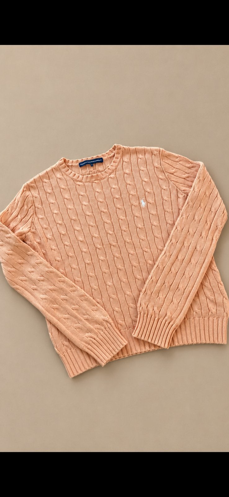 Vintage Ralph Lauren Golf perzik/oranje roze achtig maat S, Ophalen of Verzenden, Zo goed als nieuw, Maat 36 (S), Oranje