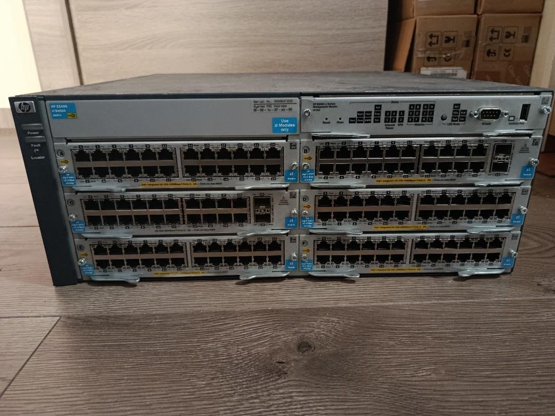 Hp E5406zl schakelaar, Ophalen