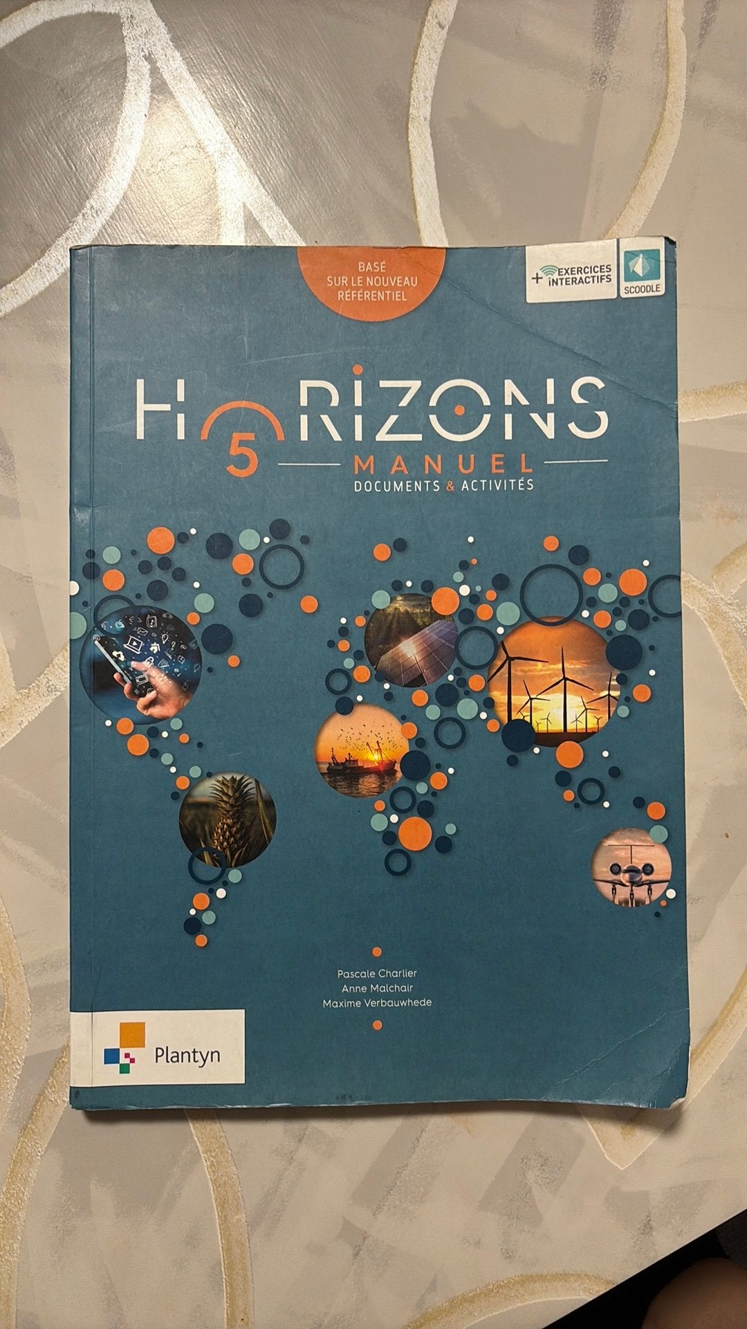 Horizons 5 manuek documents & activités, Livres, Livres scolaires, Enlèvement, Comme neuf, Secondaire