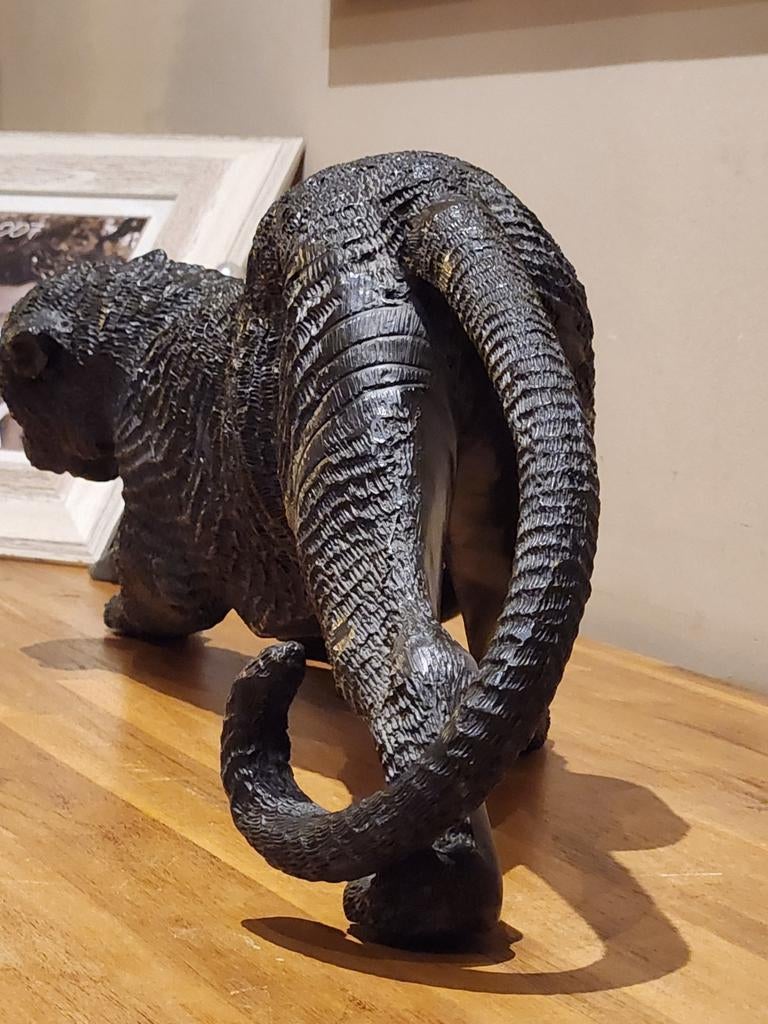 Bronzen panter beeld, Ophalen of Verzenden