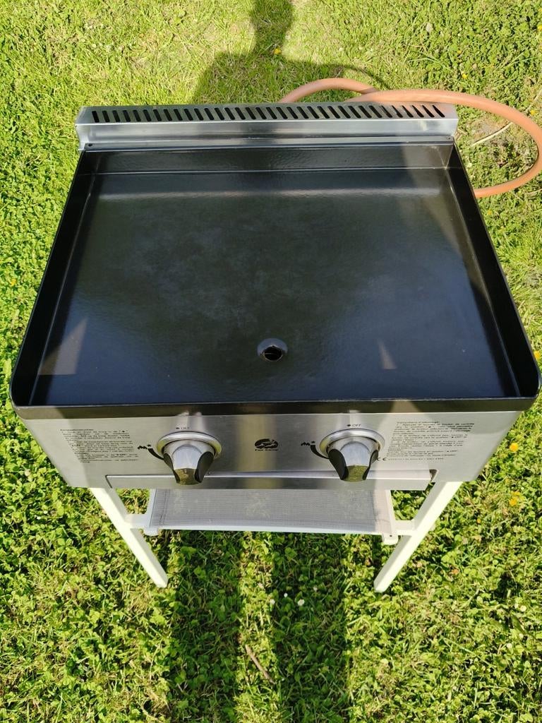 Plancha fun camp double brûleur, Tuin en Terras, Gasbarbecues, Ophalen, Zo goed als nieuw, Fun camp