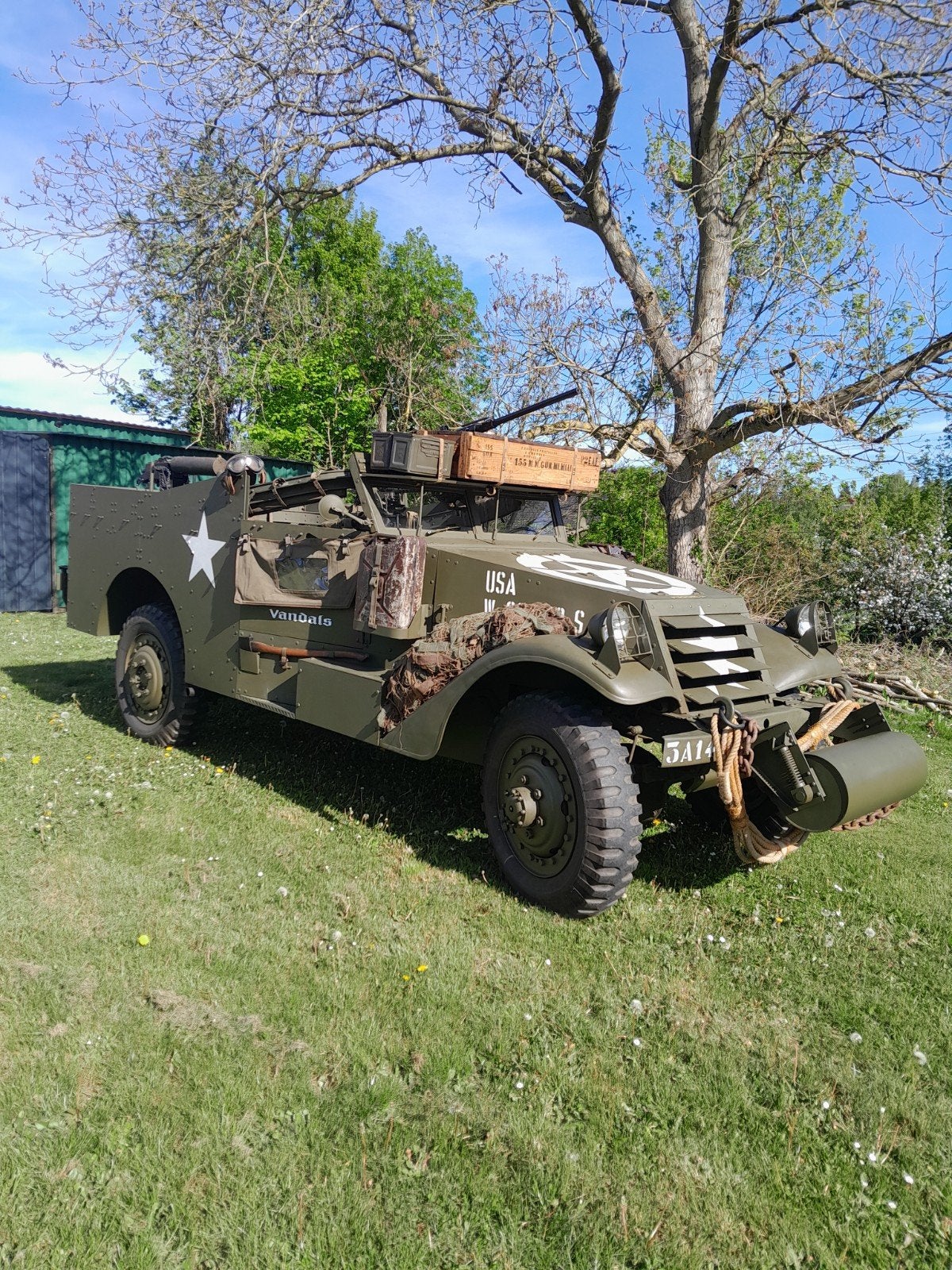 Scout car M3 A1 1943., Ophalen