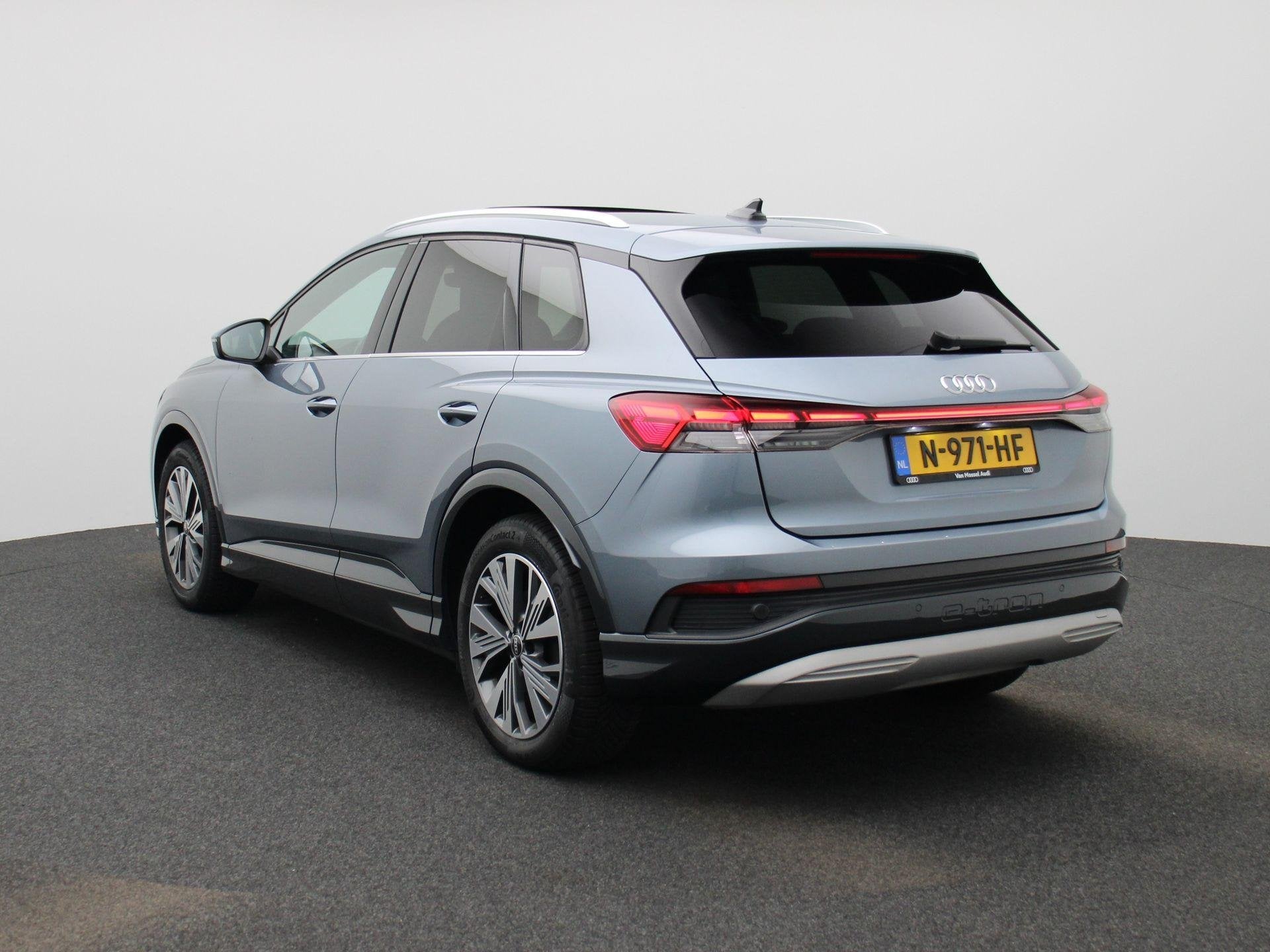 Audi Q4 e-tron 40 Launch edition Advanced Plus 77 kWh | Came, Auto's, Automaat, Gebruikt, Zwart, Blauw