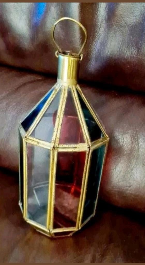 Bougeoir vintage en verre au plomb, Enlèvement ou Envoi