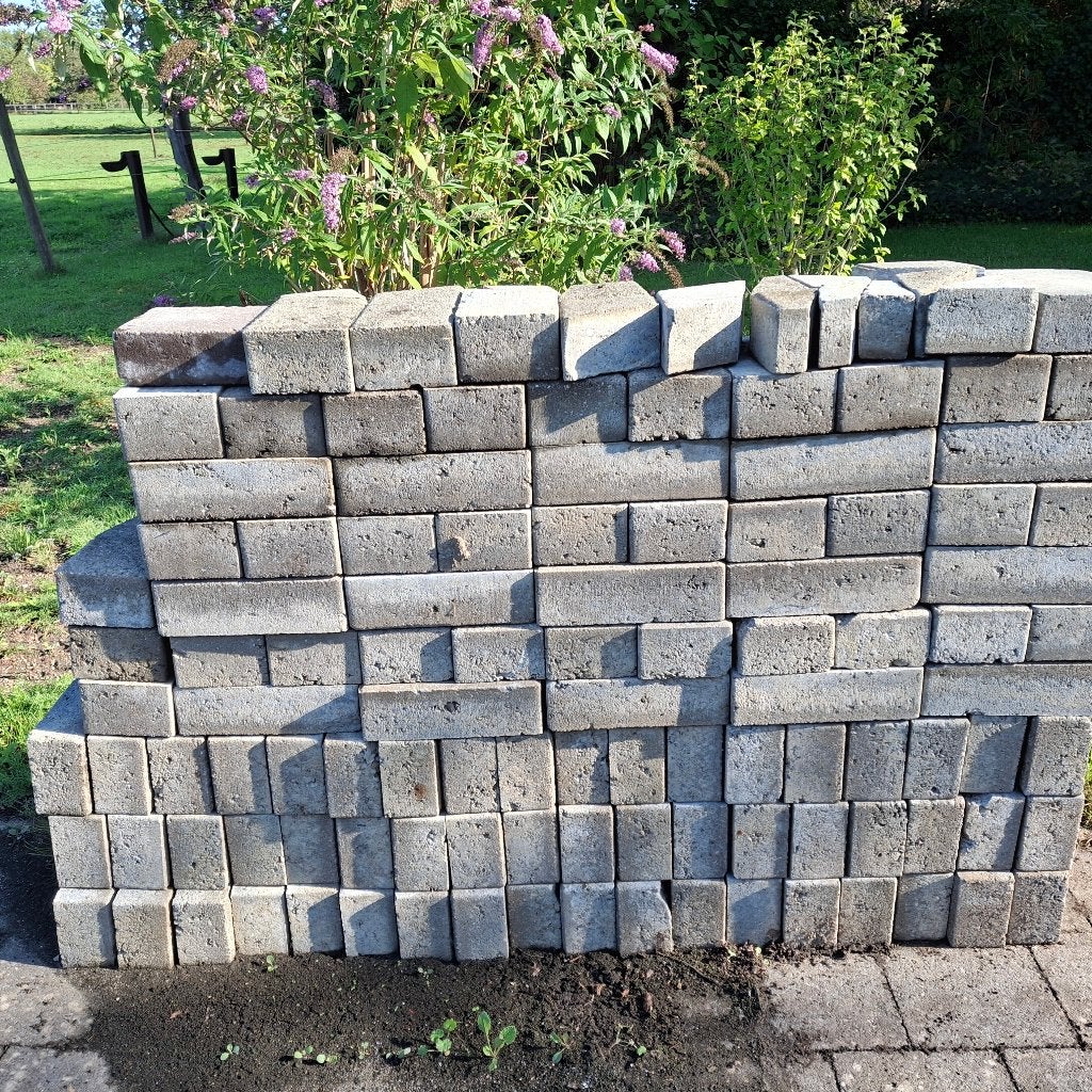Grijze klinkers, Tuin en Terras, Ophalen, Klinkers, Nieuw, Minder dan 5 m²