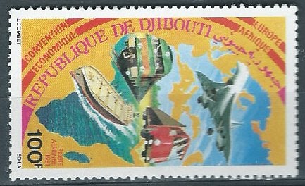 DJIBOUTI, Postzegels en Munten, Ophalen of Verzenden, Overige landen, Postfris