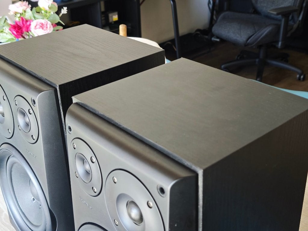 Haut-parleurs d'étagère Sony SS-EX75 - Bass Reflex 3 voies, Enceinte d'étagère, Enlèvement ou Envoi, Reconditionné, 60 à 120 watts