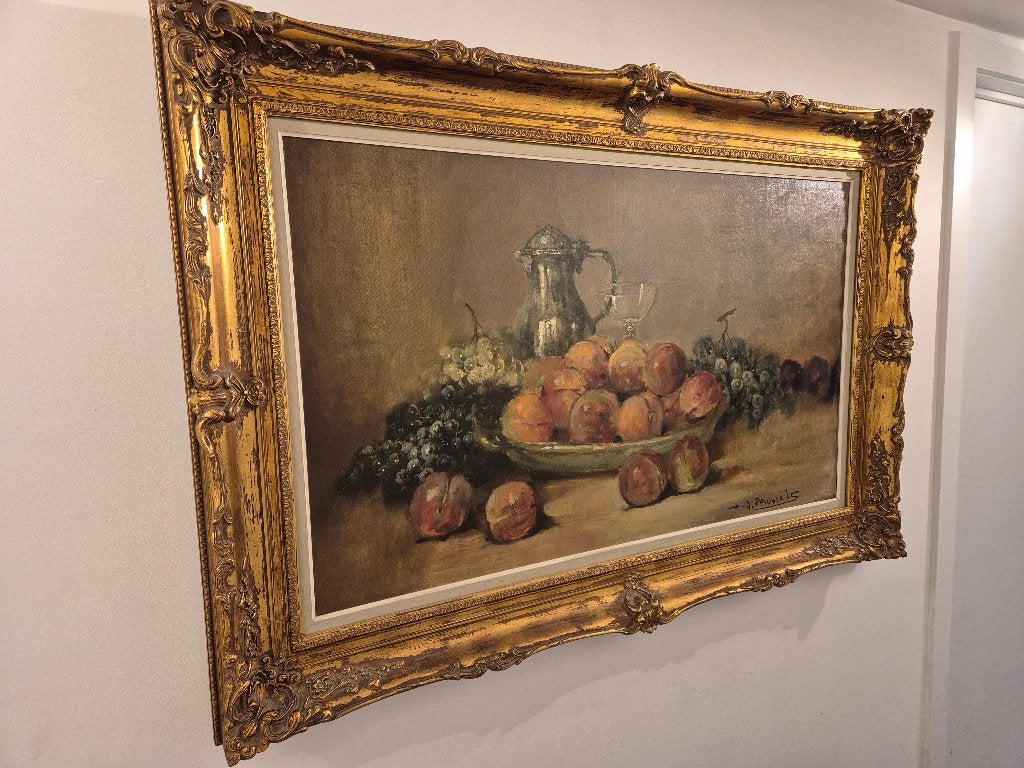 Oude Schilderij - Henri Joseph Pauwels, Antiquités & Art, Art | Peinture | Classique, Autres sujets, Peinture à l'huile, Signé