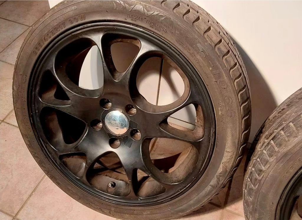 4 jantes alu 17" Ford Scorpio, entraxe 5x112, Ophalen, Gebruikt, Banden en Velgen, 17 inch