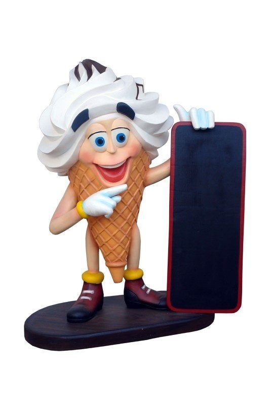 Tableau de menu pour glaces molles, inscriptible, 63 cm
