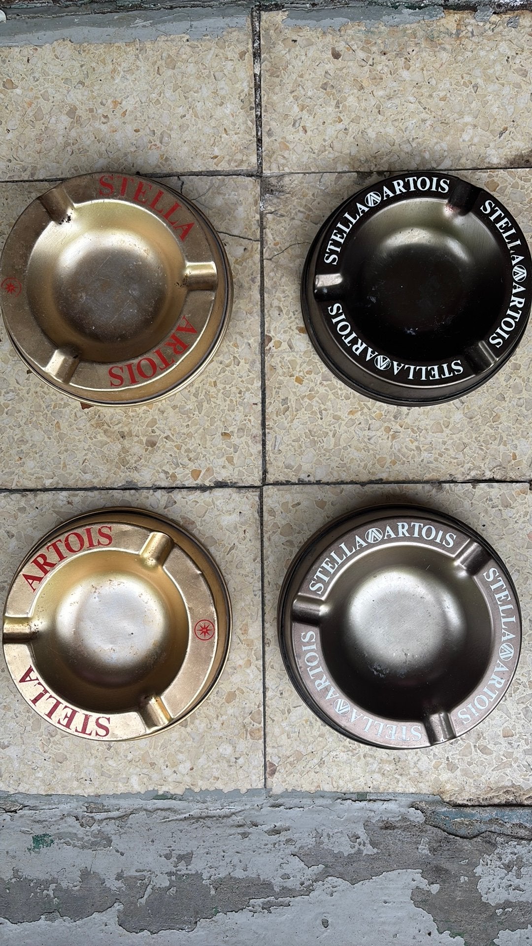 Vintage asbakken Stella Artois, Verzamelen, Ophalen, Gebruikt, Stella Artois