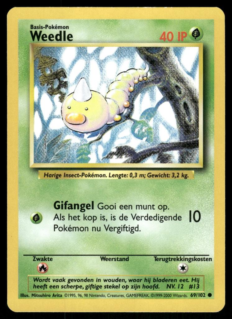 Weedle 69/102 - Base (NL), Envoi, Utilisé