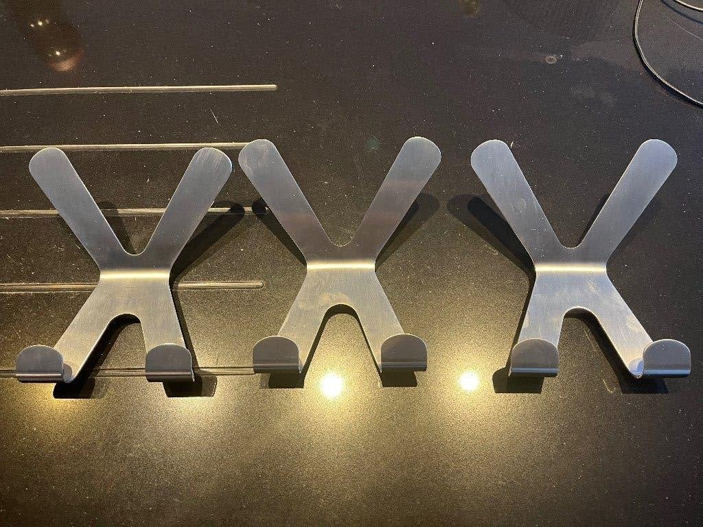 Blomus inox kapstokken 3 stuks, Huis en Inrichting, Woonaccessoires | Kapstokken, Wandkapstok, Ophalen of Verzenden, Zo goed als nieuw