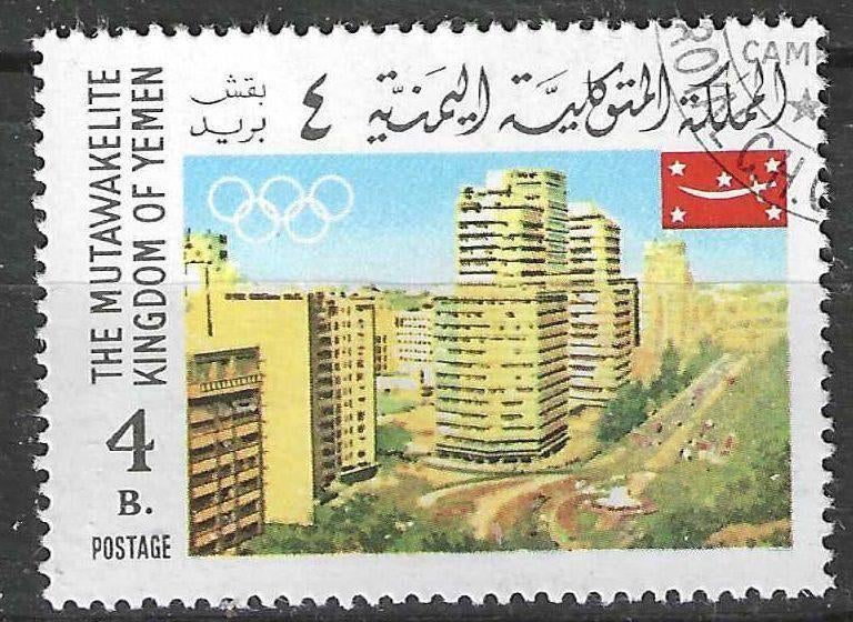 Yemen-Koninkrijk 1967 - Stampworld 441 - Mexico   (ST), Postzegels en Munten, Postzegels | Azië, Verzenden, Gestempeld